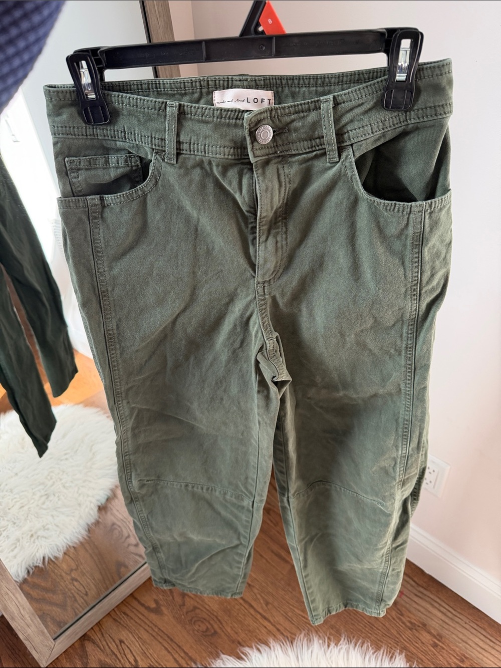 Women's loft Olive High-Rise Utility barrel Pants